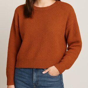 By Together Sz L Womens Fall Sweater Pumpkin Burnt Orange